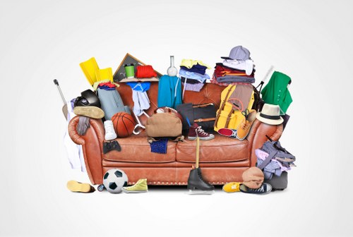 Various furniture items ready for disposal in Richmond upon Thames