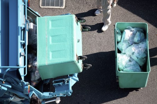 Community members participating in a Richmond waste clean-up event
